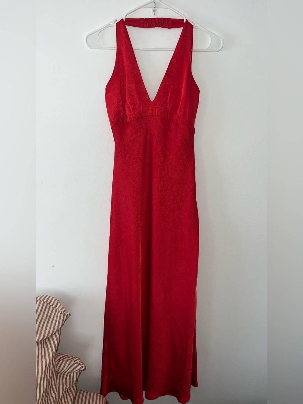Sincerely Jules Red V-Neck Sleeveless Maxi Dress